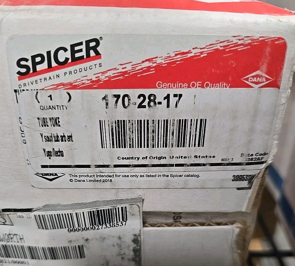 170-28-17 New Dana Spicer Weld Yoke - OEM Genuine 