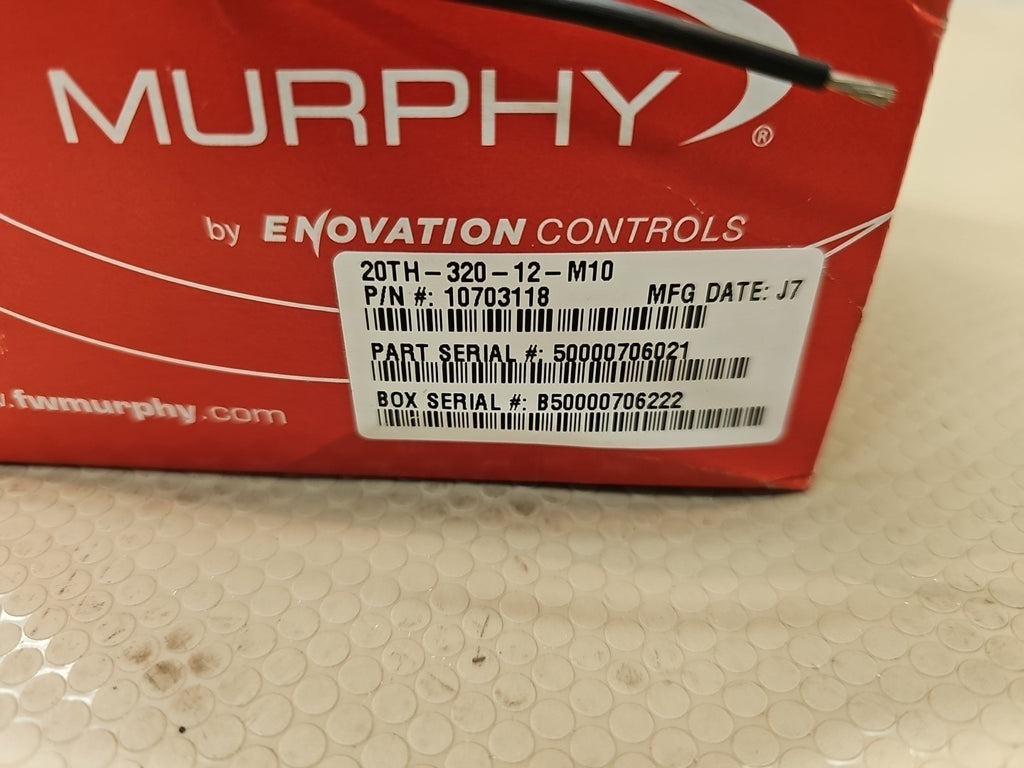 Murphy 20TH-320-12-M10 Cylinder Head Temperature Swichgage Part No. 10703118 NEW
