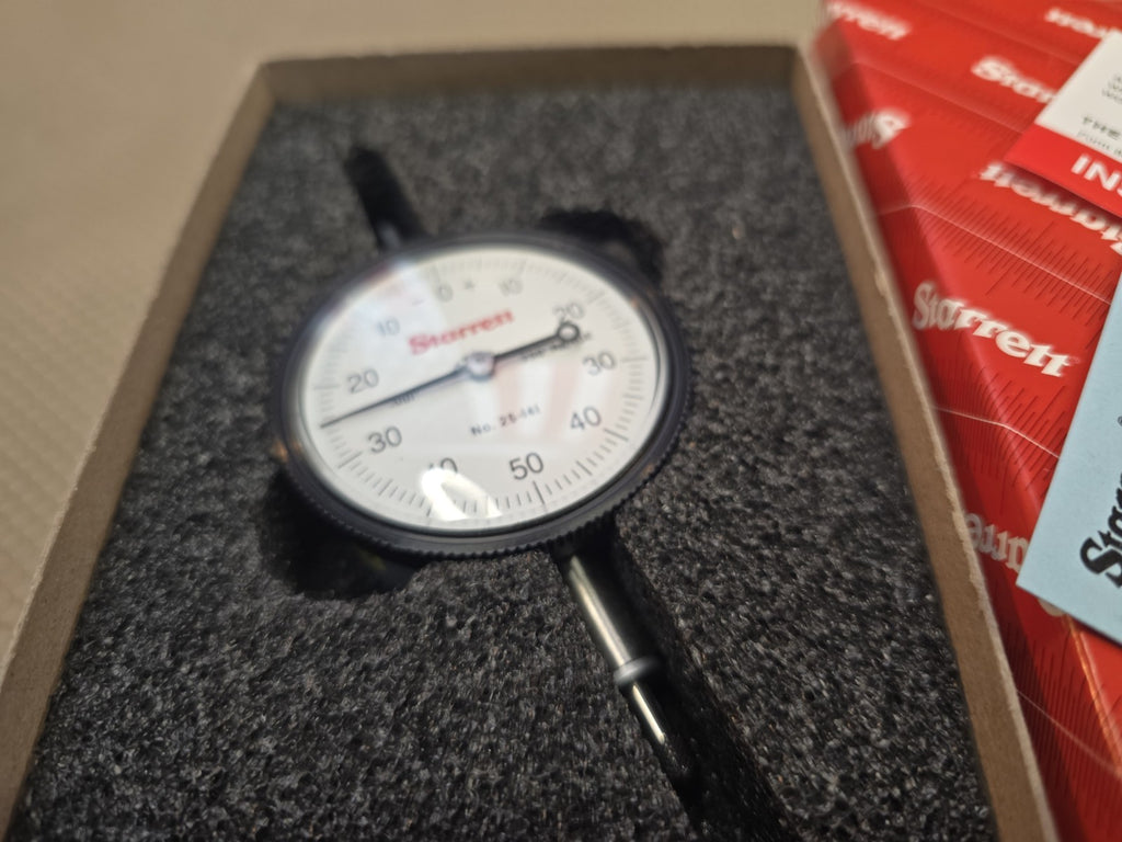 Starrett 25-141J Dial Indicator 0-.250" Range, 0-50-0 .001" NEW with Box