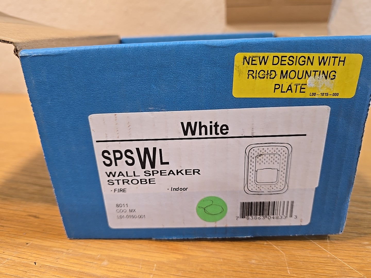 System Sensor SPSWL Wall Mount Speaker Strobe - Clear Lens, White