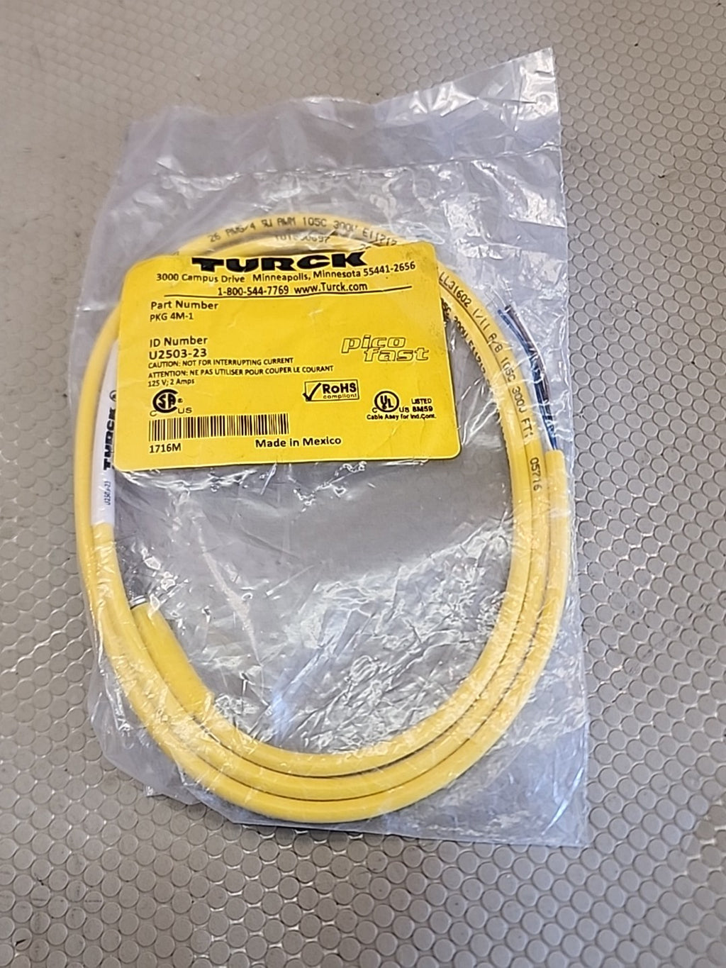 NEW TURCK PKG 4M-1 / PKG4M1 U2503-23