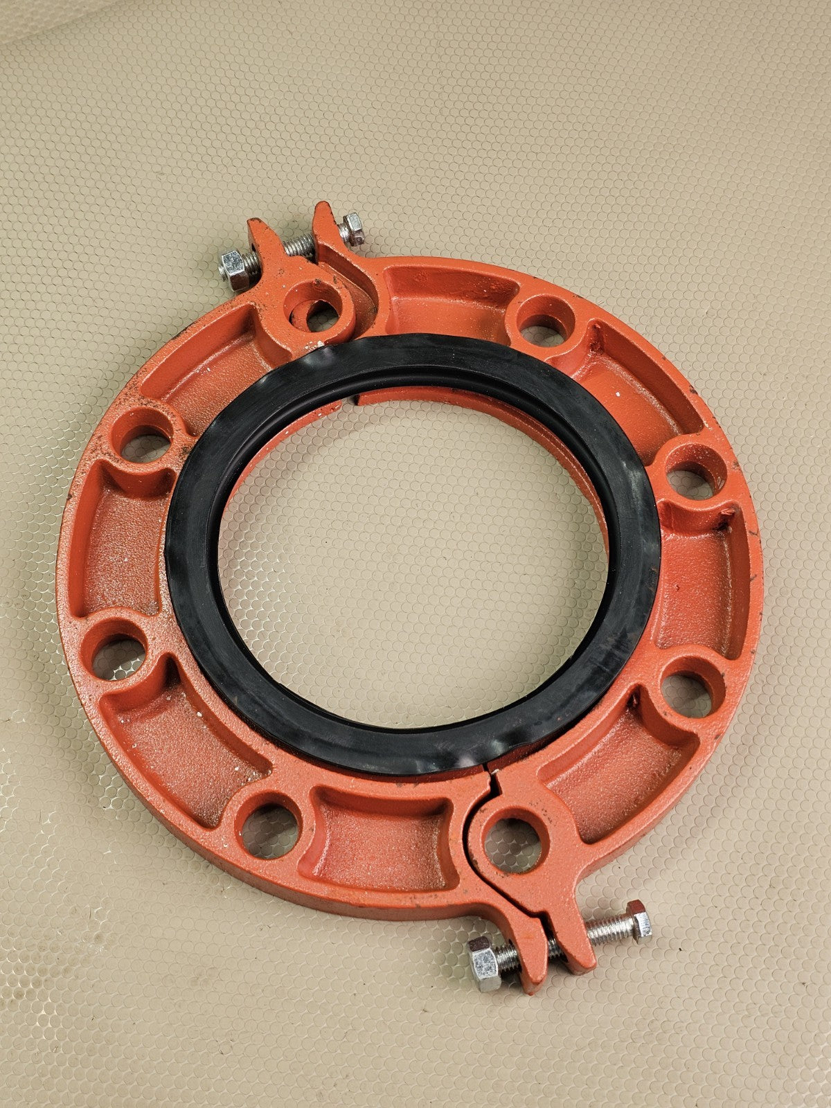NCI GRFL0060 Grooved Split Flange Adapter 6"  Class 150 8-Bolt