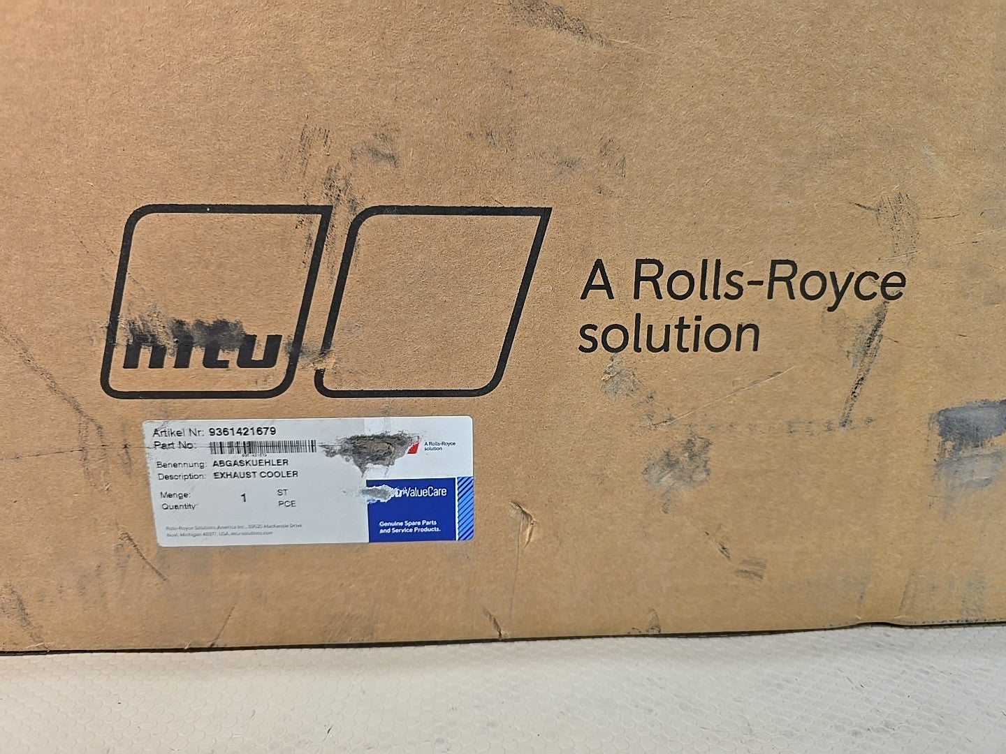 OEM Mercedes-Benz EGR Exhaust Gas Cooler Mercedes Benz PN A 936 142 1679