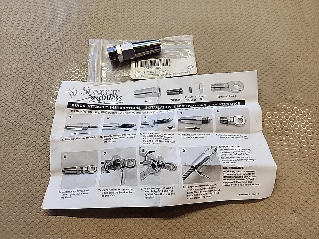 NEW SUNCOR STAINLESS QUICK ATTACH RECEIVER S0770-1007