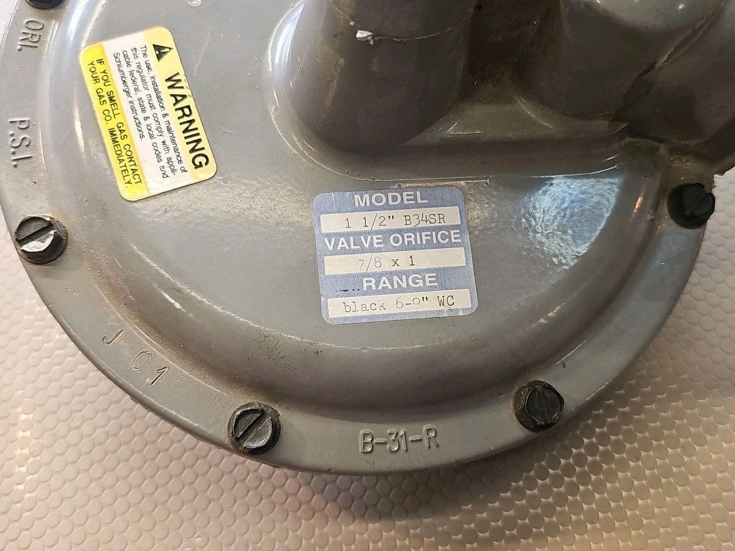 SCHLUMBERGER MODEL B34SR 1/2 x 5/8 25psig 