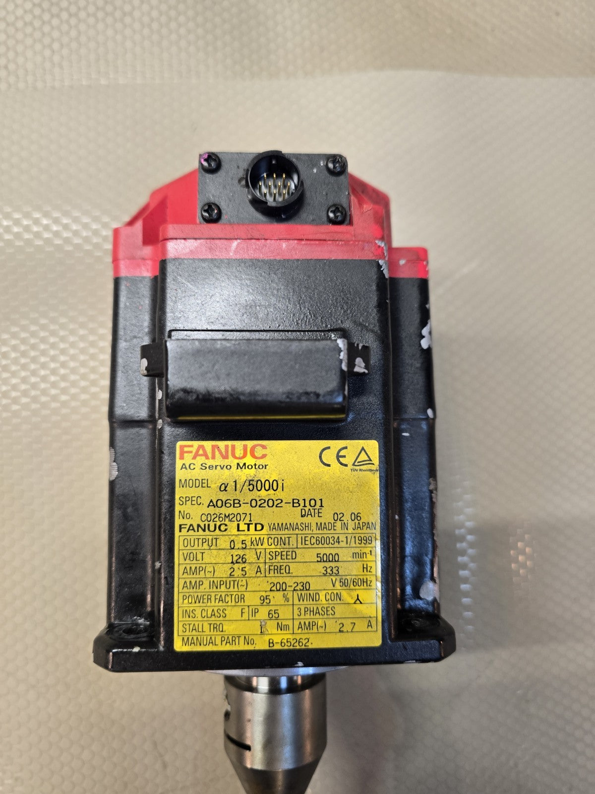FANUC A06B-0202-B101 AC Servo Motor USA & Pulsecoder A860-2005-T301 2pc