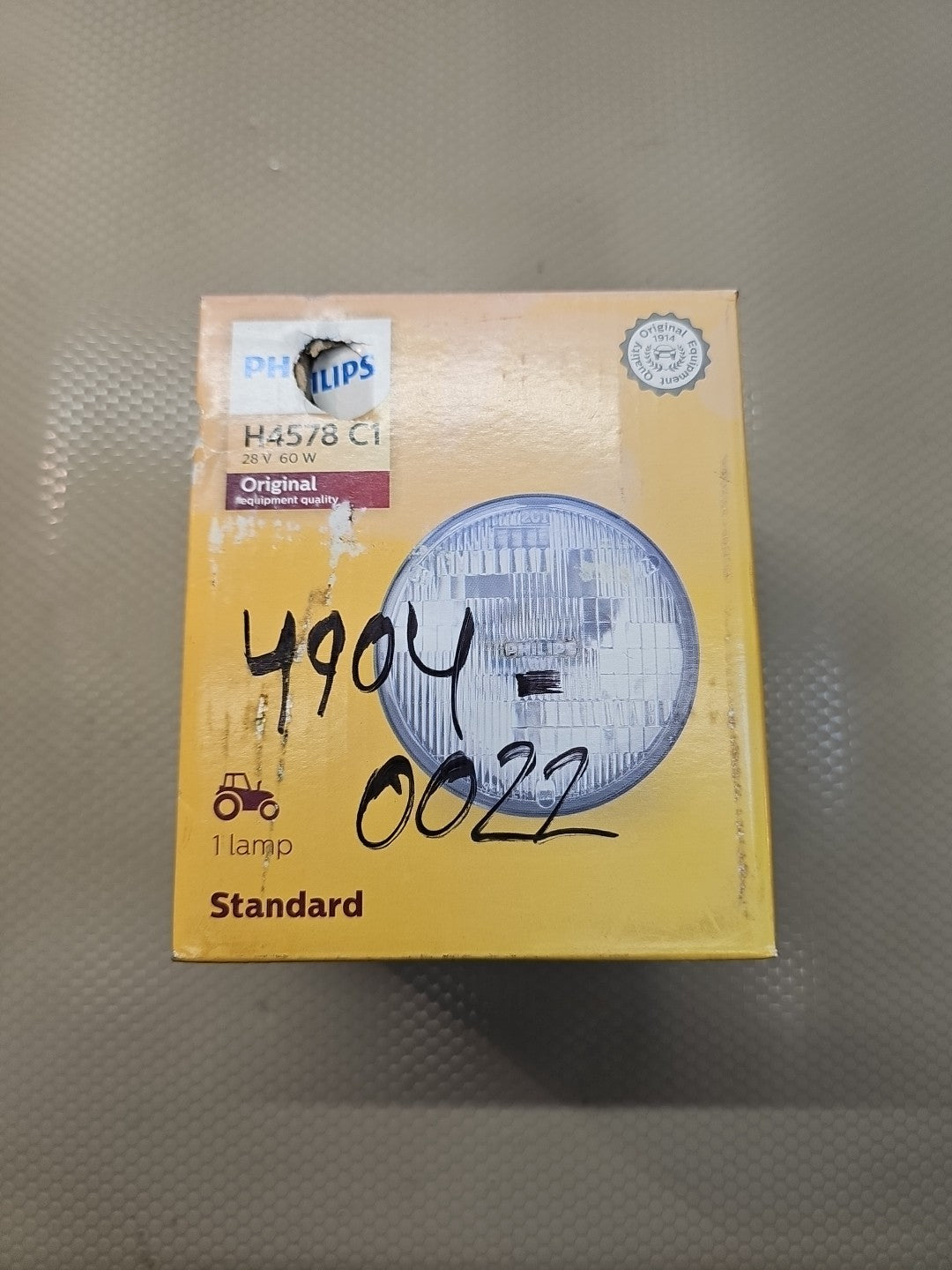 Phillips H4578C1 Standard Sealed Beam H4578 Headlight Bulb
