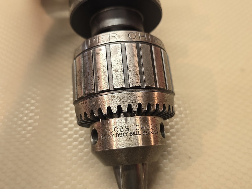 JACOBS 14N SUPER DRILL CHUCK 0"-1/2 CAPACITY ON TOOL HOLDER