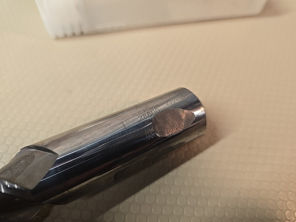 YG-1 28600-030 ALU-POWER 1" Solid Carbide End Mill 3 Flute 2" LOC R0.030" 