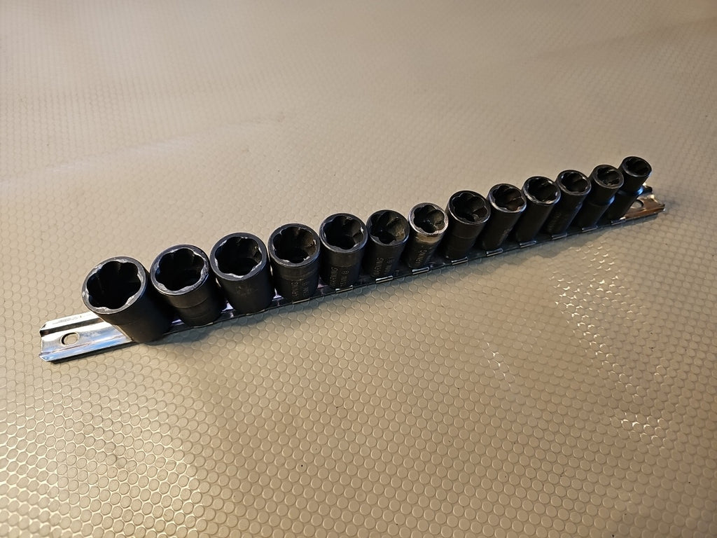 LTI by Milton@ 3/8" Drive Twist Socket Damaged Fastener Removal System 13 Piece