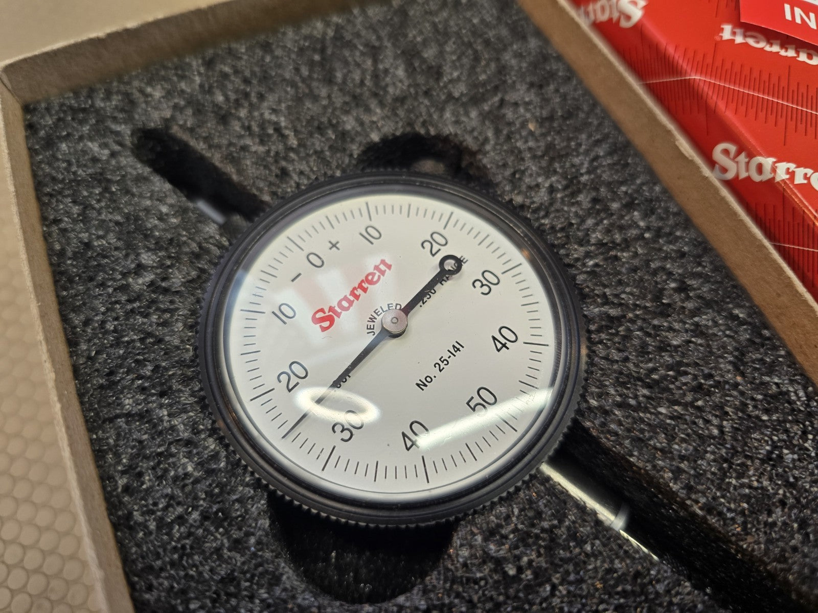 Starrett 25-141J Dial Indicator 0-.250" Range, 0-50-0 .001" NEW with Box