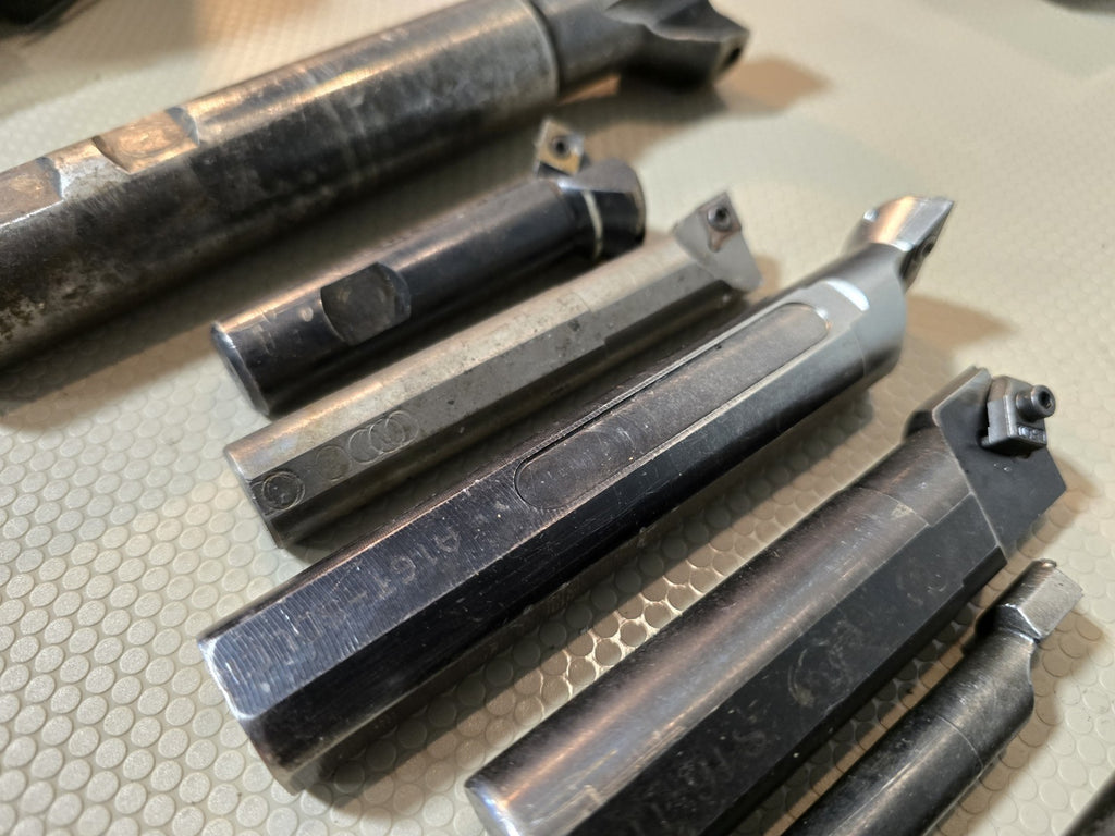LOT OF BORING BARS END MILLS Cutters Shanks with Carbide Inserts 