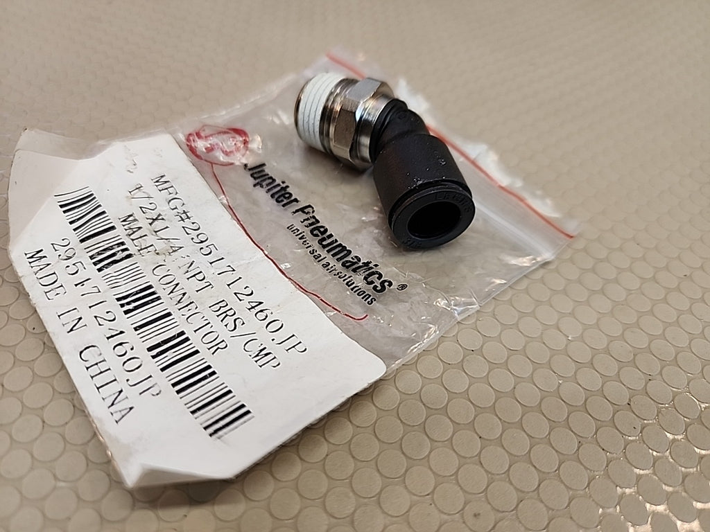 Parker Legris Push-In Fitting 45 deg Male Elbow 1/2" Tube 1/4" Male NPT