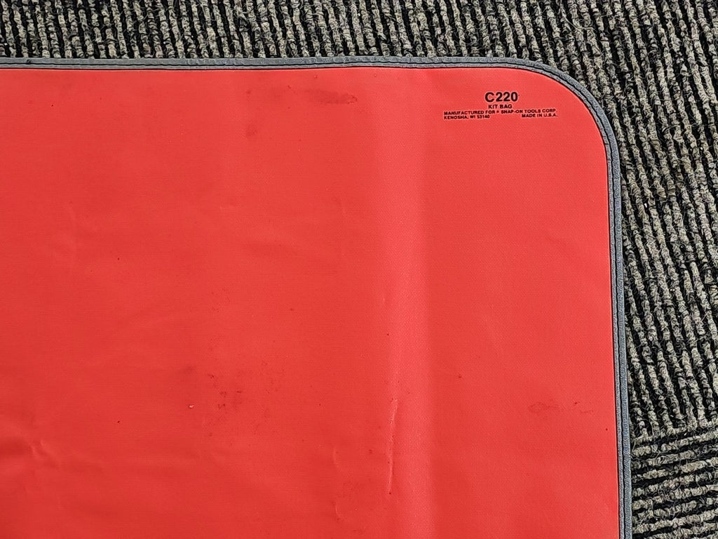 SNAP ON C-220 RED WRENCH  KIT BAG POUCH ROLL 22 POCKET LARGE Vintage