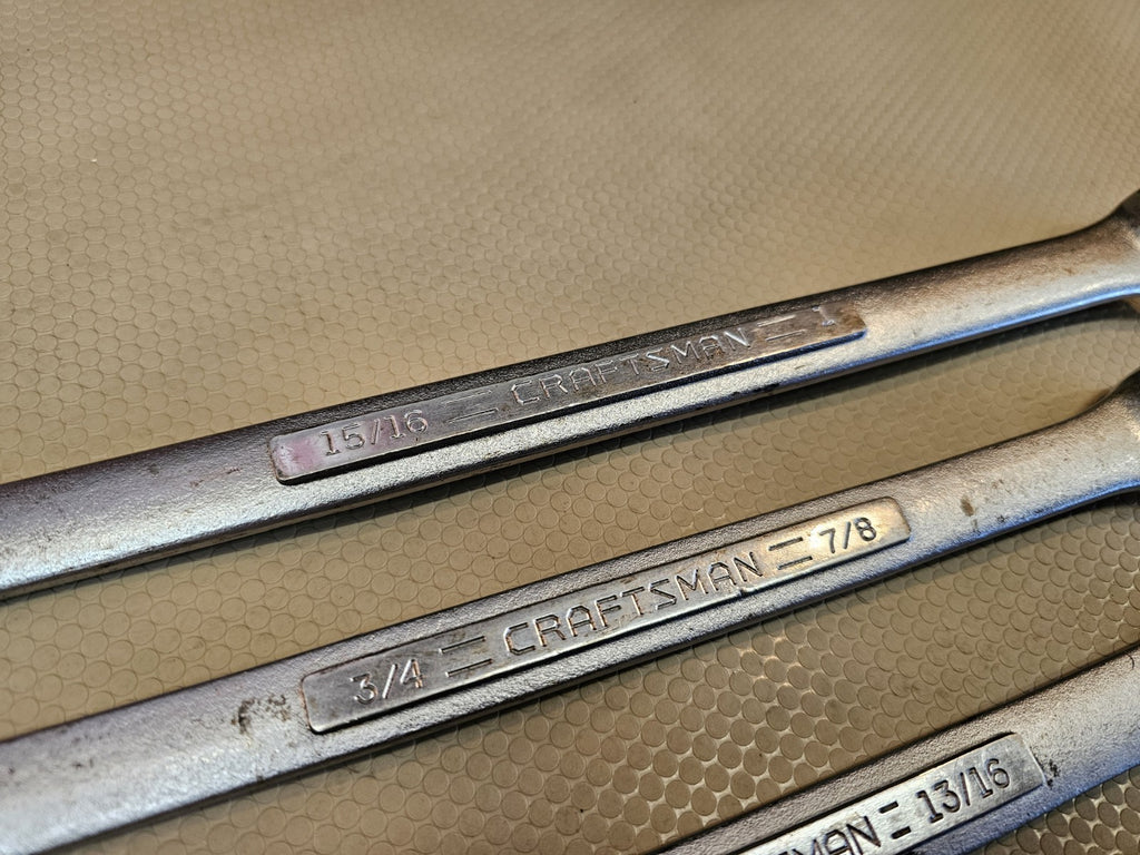USA Made= CRAFTSMAN = 6pc LARGE Double BOX END WRENCH SET SAE INCH 3/4"  1"