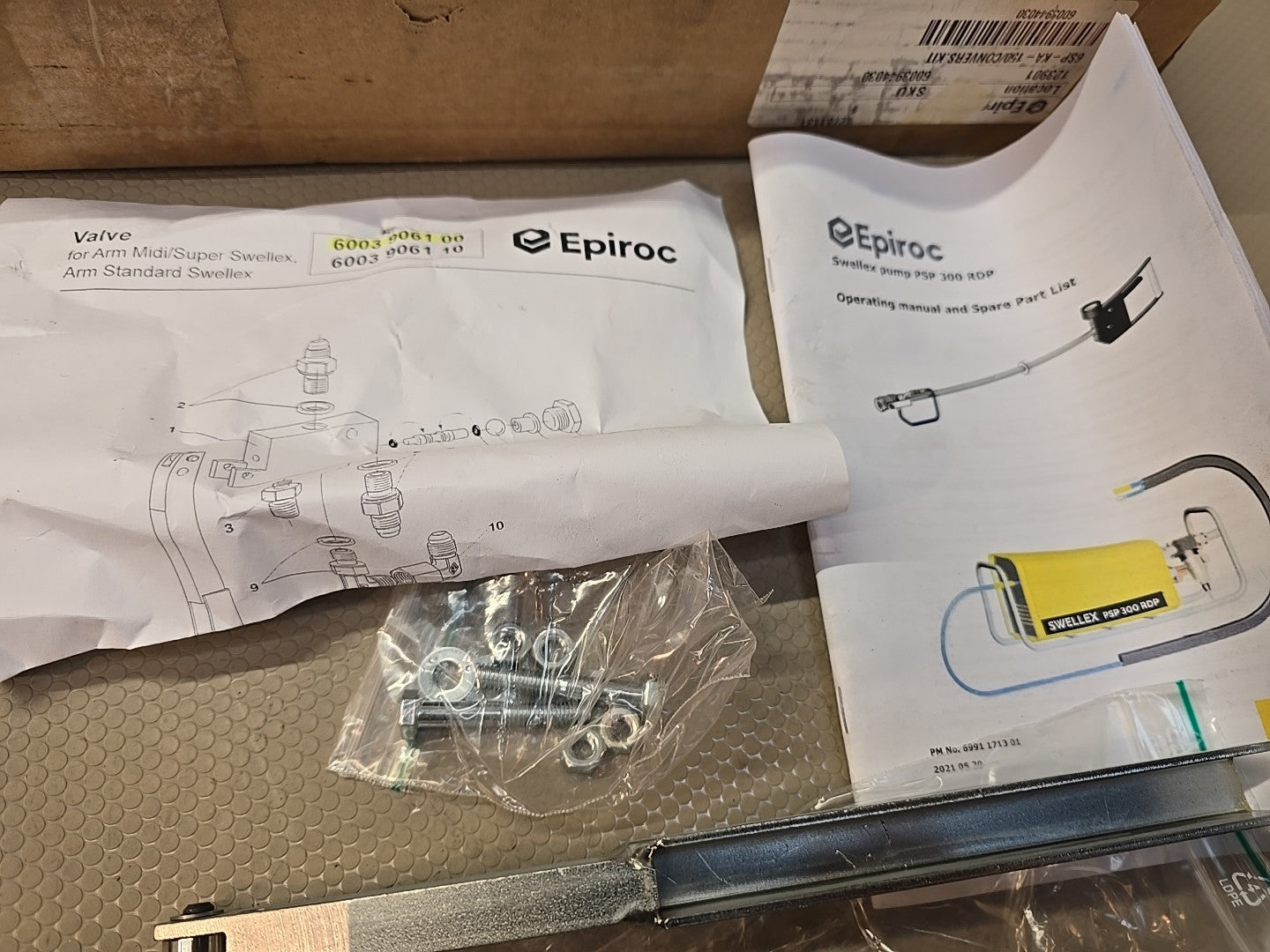 Epiroc 6003 9061 00 6sp-ka-150 Conversion Kit Psp 300 Rdp Pump 6003 944 30