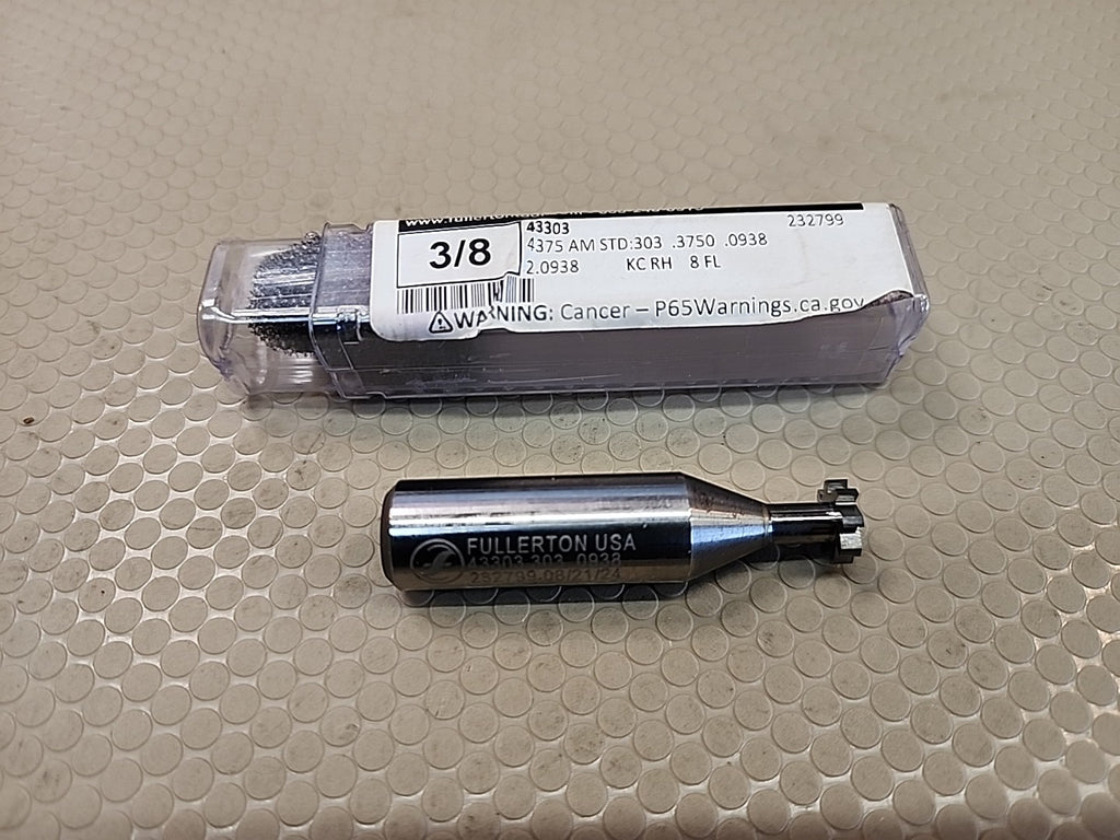 FULLERTON 43303  KEYSEAT CUTTER, 3/8" 2.0938 NEW