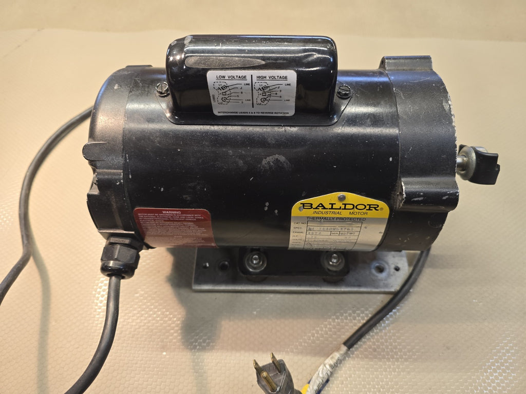 Baldor Industrial Motor 0.25 HP 1725 RPM 115/230V 1PH - Frame 48YZ - 34-3643W597