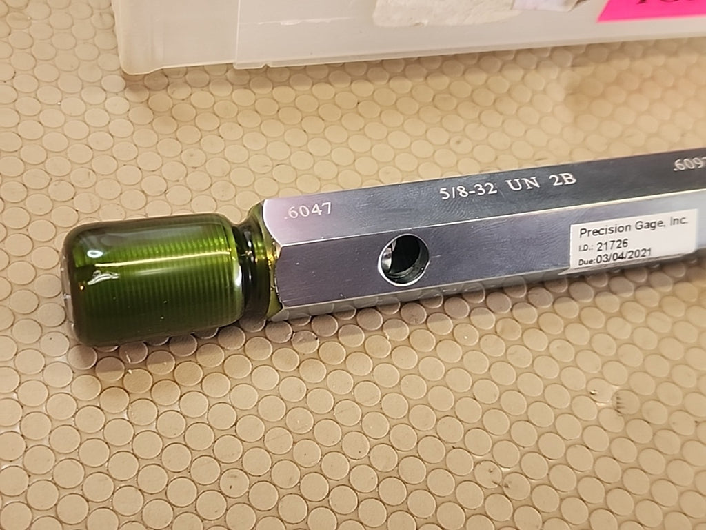 5/8-32 2B Go & No-Go With Handle Thread Gages With Certificate of Accuracy - USA