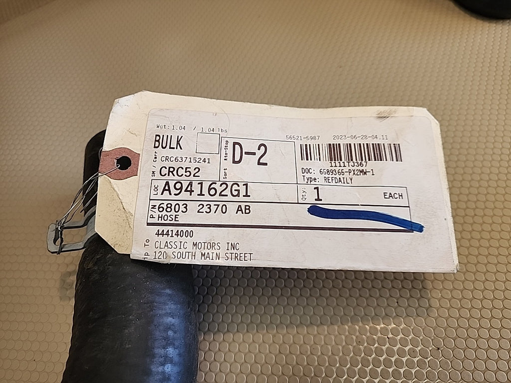 Genuine Mopar Radiator Coolant Hose-Curved Radiator Hose 6803 2370 AB OEM