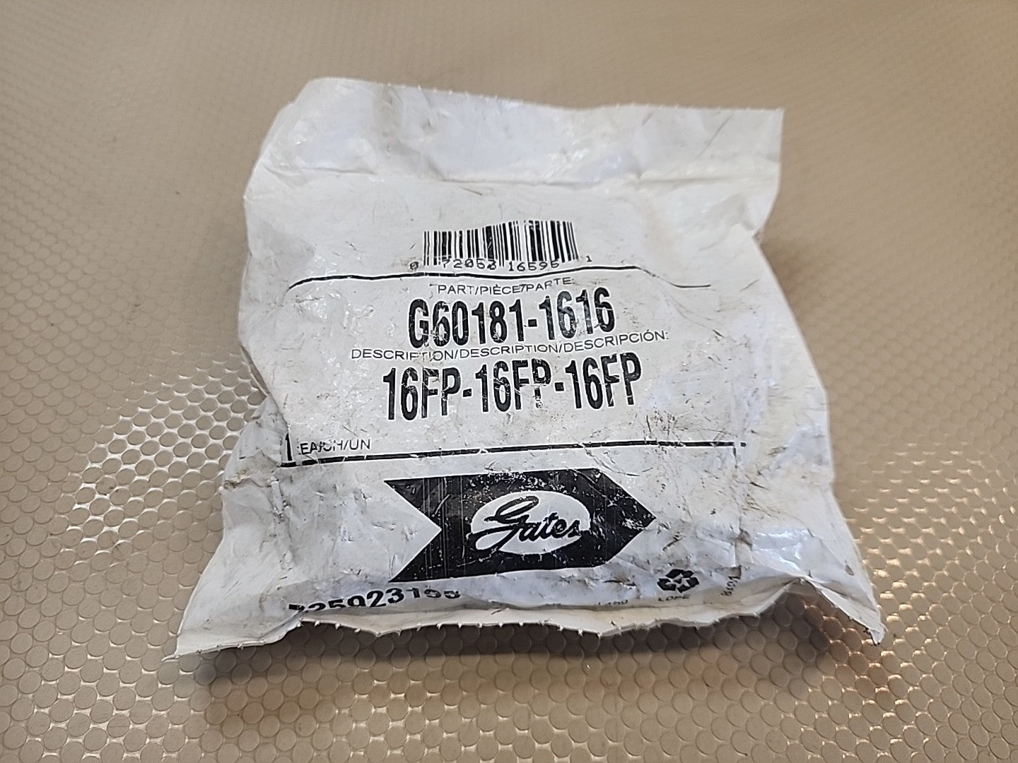 Gates G60181-1616 Female Pipe NPTF Tee Hydraulic Fitting, 16FP-16FP-16FP