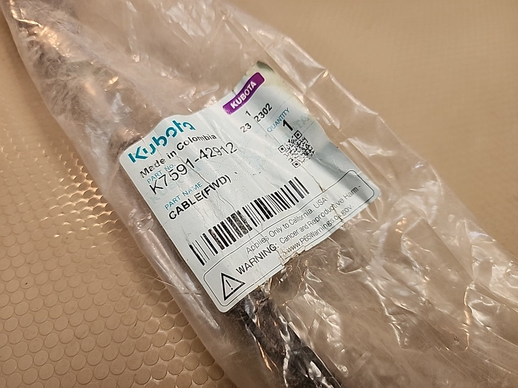 Kubota K7591-42912 RTV-X900 Fwd Cable OEM NEW
