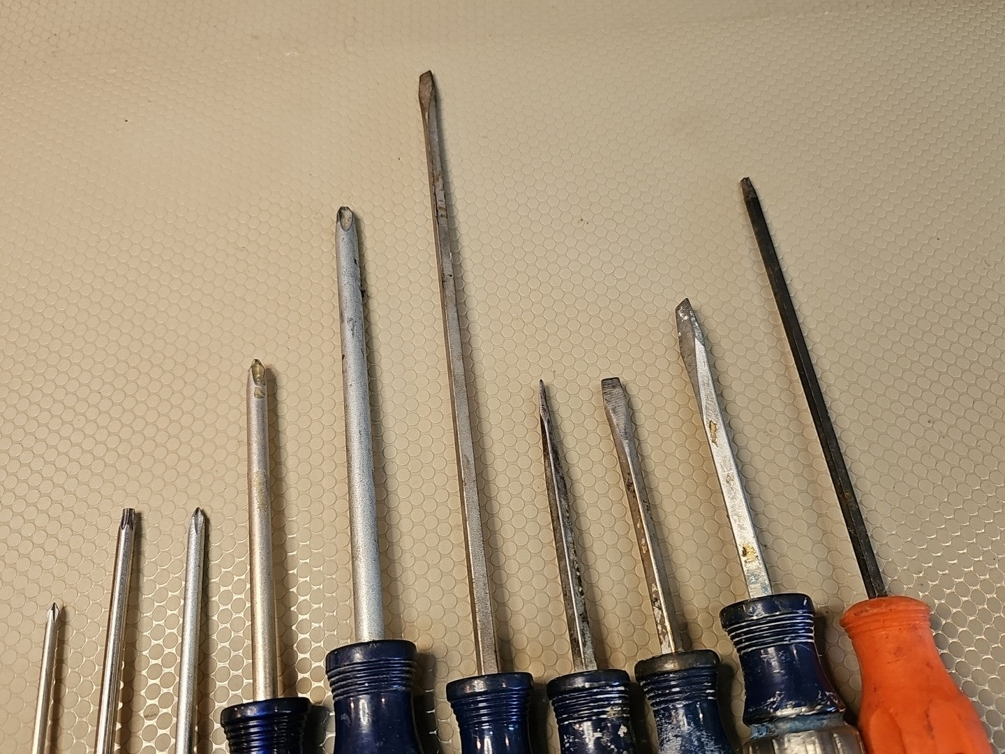10 Piece Craftsman USA Screwdrivers Lot -  Flat Phillips WF Vintage Stubbys 