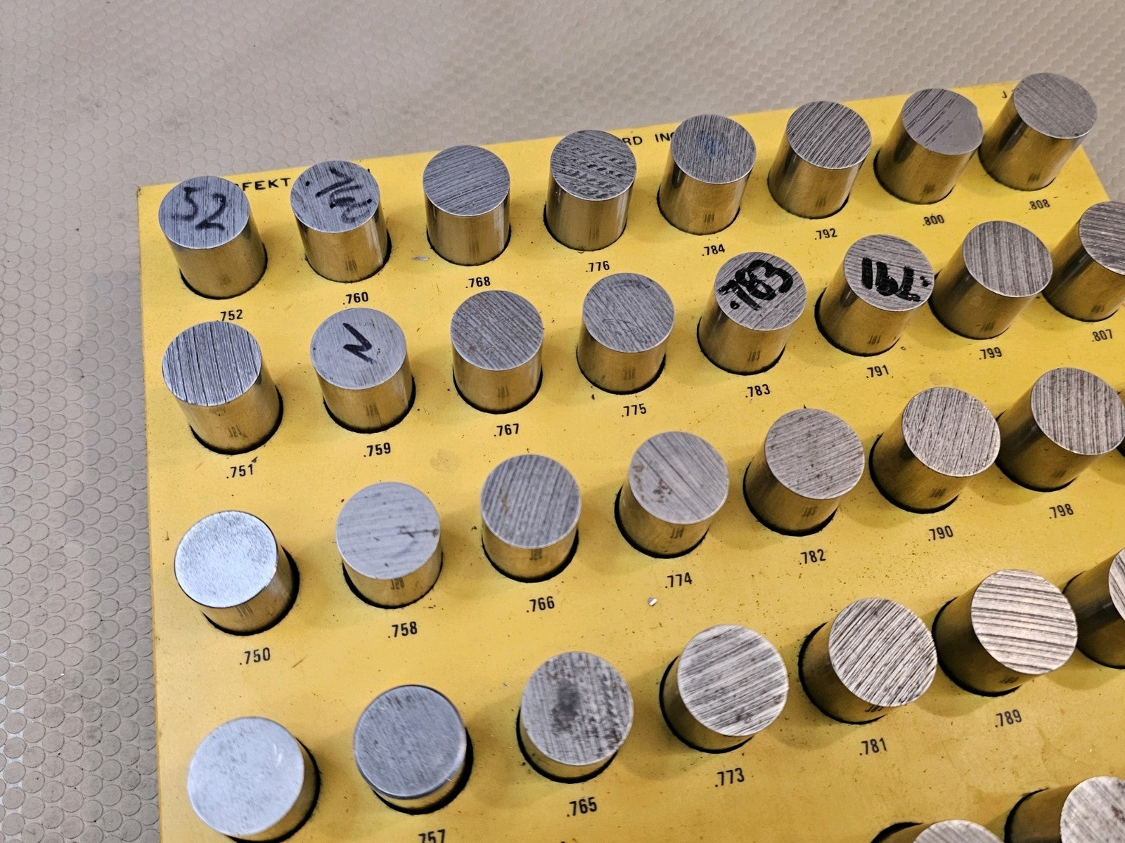 Pin Gauge Perfekt Punch 0.745 to 0.808 LARGE Machinist 