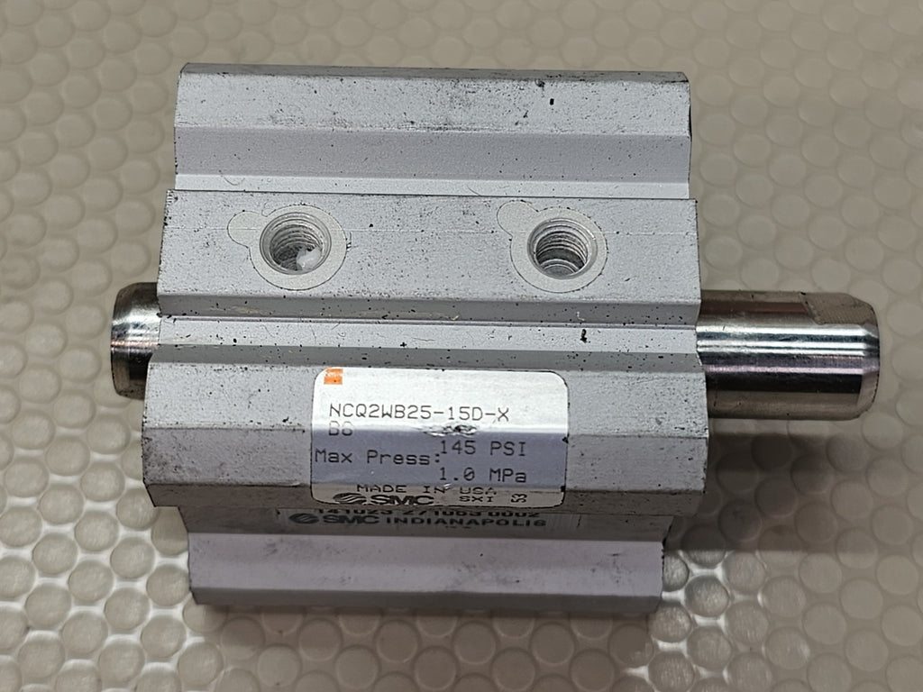 SMC NCQ2WB25-15D-X Pneumatic Cylinder Max Press 145 PSI 1.0 MPa