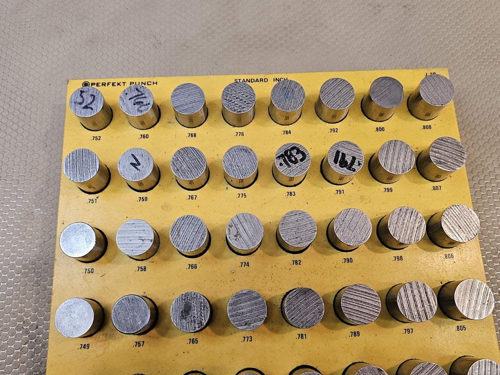 Pin Gauge Perfekt Punch 0.745 to 0.808 LARGE Machinist 