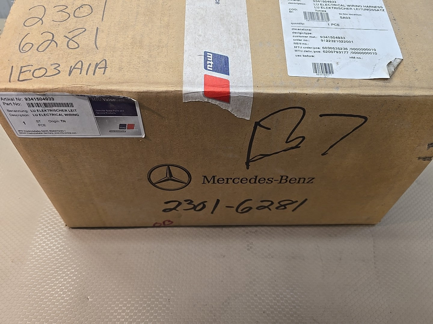 OEM Mercedes‑Benz 9341504933 Electrical Wiring Harness Genuine New