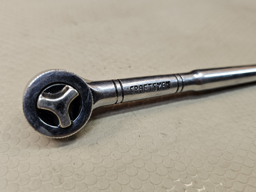 Vintage Craftsman 1/4" Drive 5-5/8” Ratchet 943795 Thumb Wheel