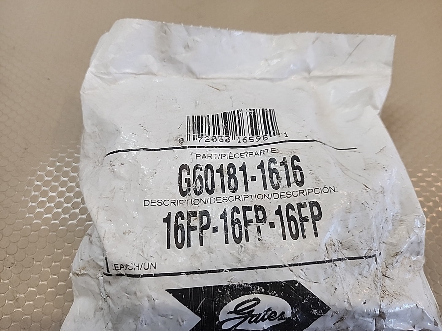 Gates G60181-1616 Female Pipe NPTF Tee Hydraulic Fitting, 16FP-16FP-16FP