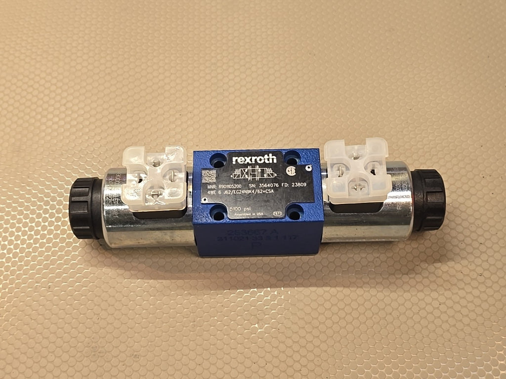 Bosch Rexroth R901105200 Bi Directional Valve 4WE 6 J62/EG24N9K4/62=CSA 5100 PSI