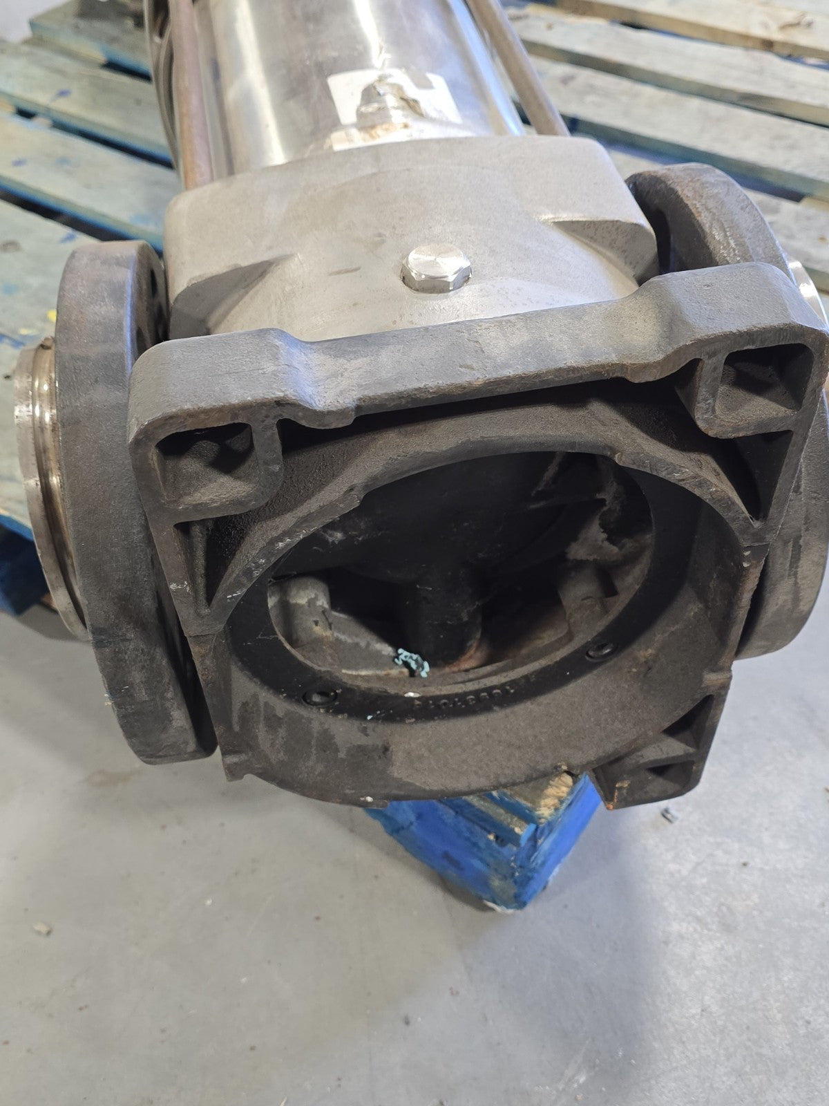 ​Baldor 25HP Electric Motor CEM4107T w/ Grundfos FPS Vertical Multistage Pump 