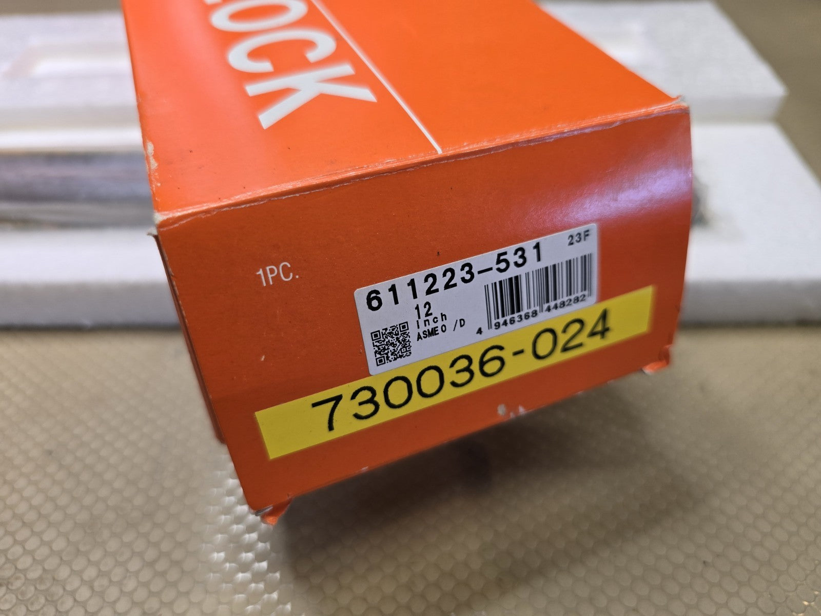 Mitutoyo 12” Length Rectangular Steel Calibration Inspection Gage Block Grade 0