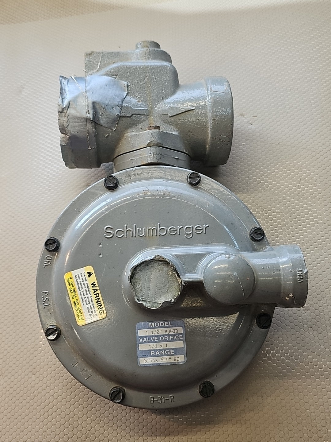 SCHLUMBERGER MODEL B34SR 1/2 x 5/8 25psig 