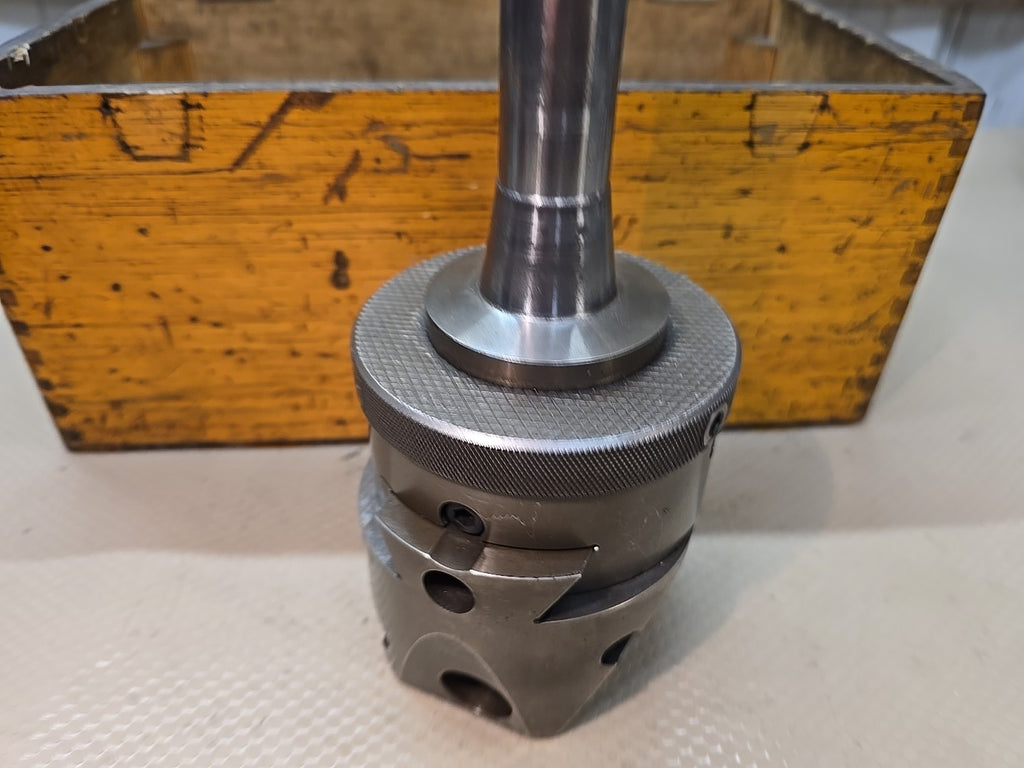 Enco Gamet R8 Boring & Facing Head 3/4" Bar + Wood Case + Tooling Diameter Body