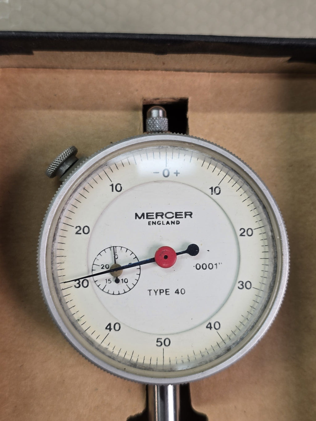 Mercer Type 40 Precision Dial Indicator .0001" Resolution Machinist Gauge Englan