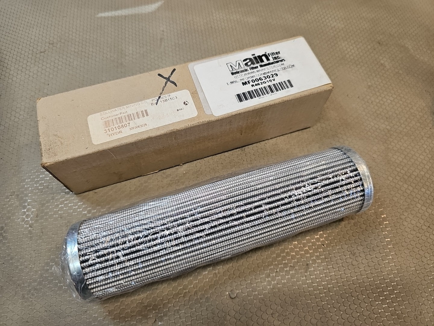 Main Filter MF0063029 Filtrec R462 G10 V Interchange Hydraulic Filter