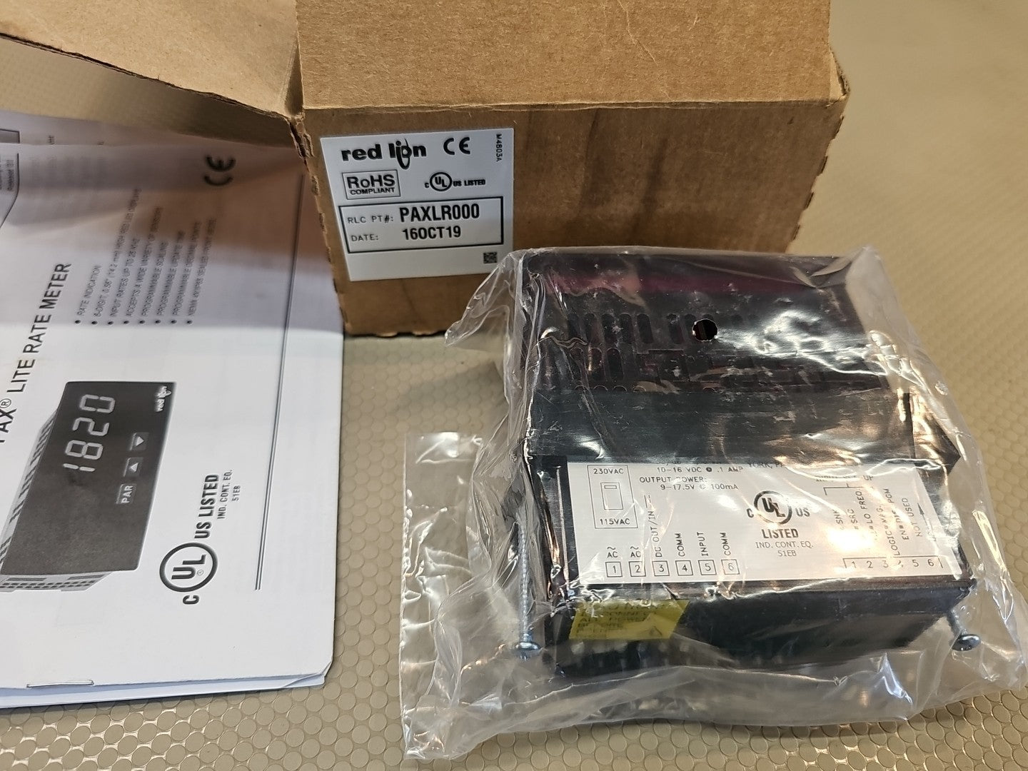 Red Lion PAXLR000 6 Digit , LED, Counter, 35kHz, 85 ? 250VAC NEW