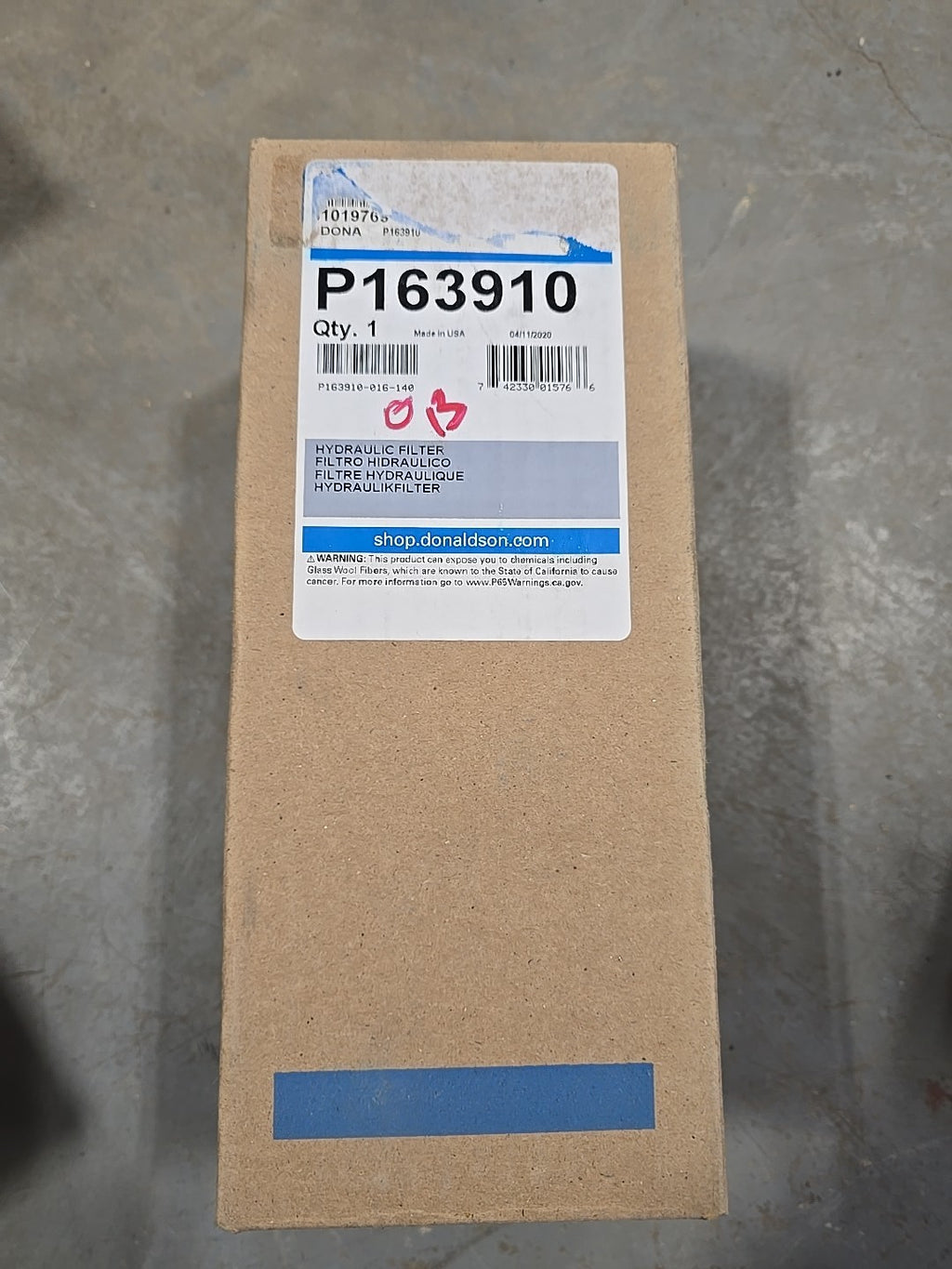 New Donaldson P163910 Hydraulic Filter Genuine 