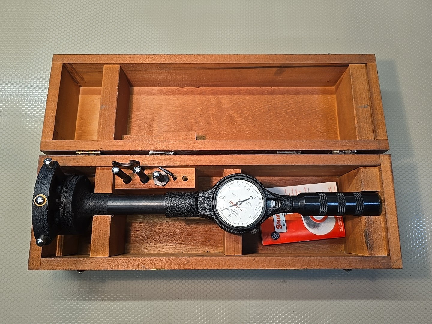 Starrett No. 84-111-6 Dial Bore Gage 5.000"-8.125" Range, .0001 Resolution *MINT