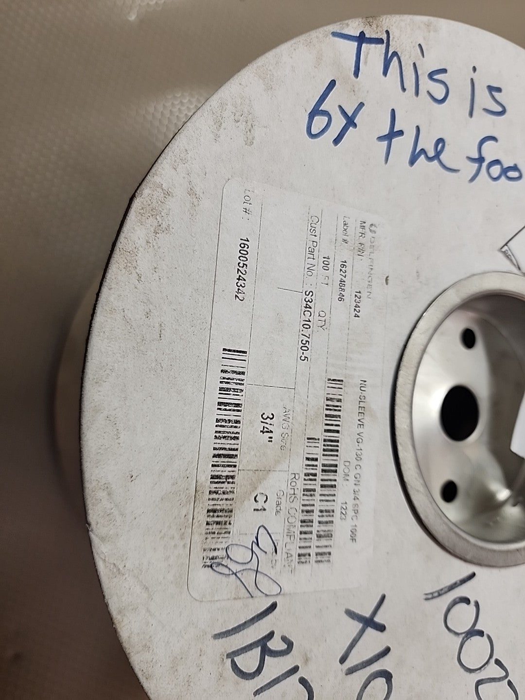 Delfingen NU-Sleeve VG-130 C GN 3/4 SPC (Hilec) 100 Ft
