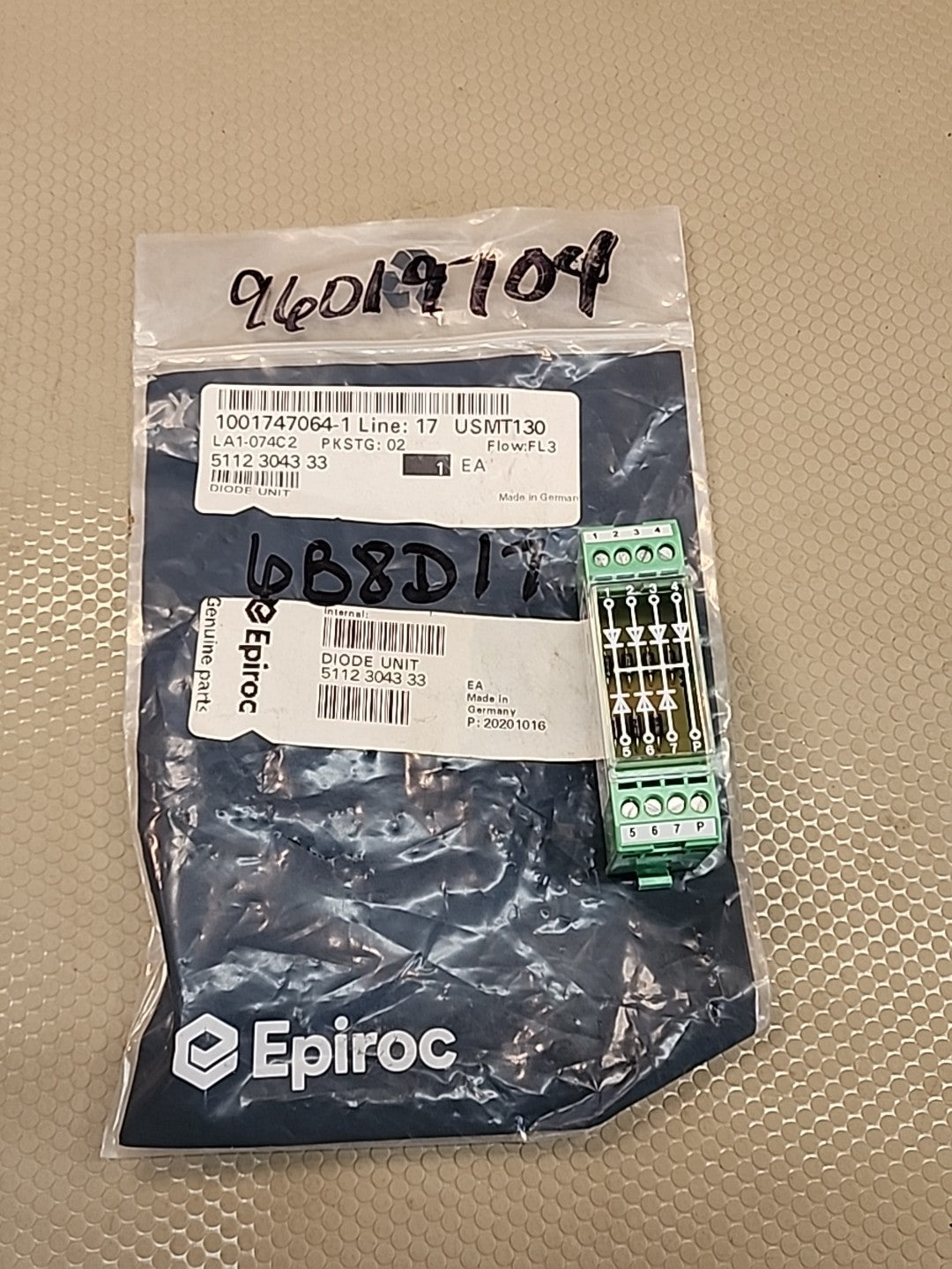 OEM Epiroc Diode Unit 5112304333 4Channel Isolated Industrial PLC Control Panel