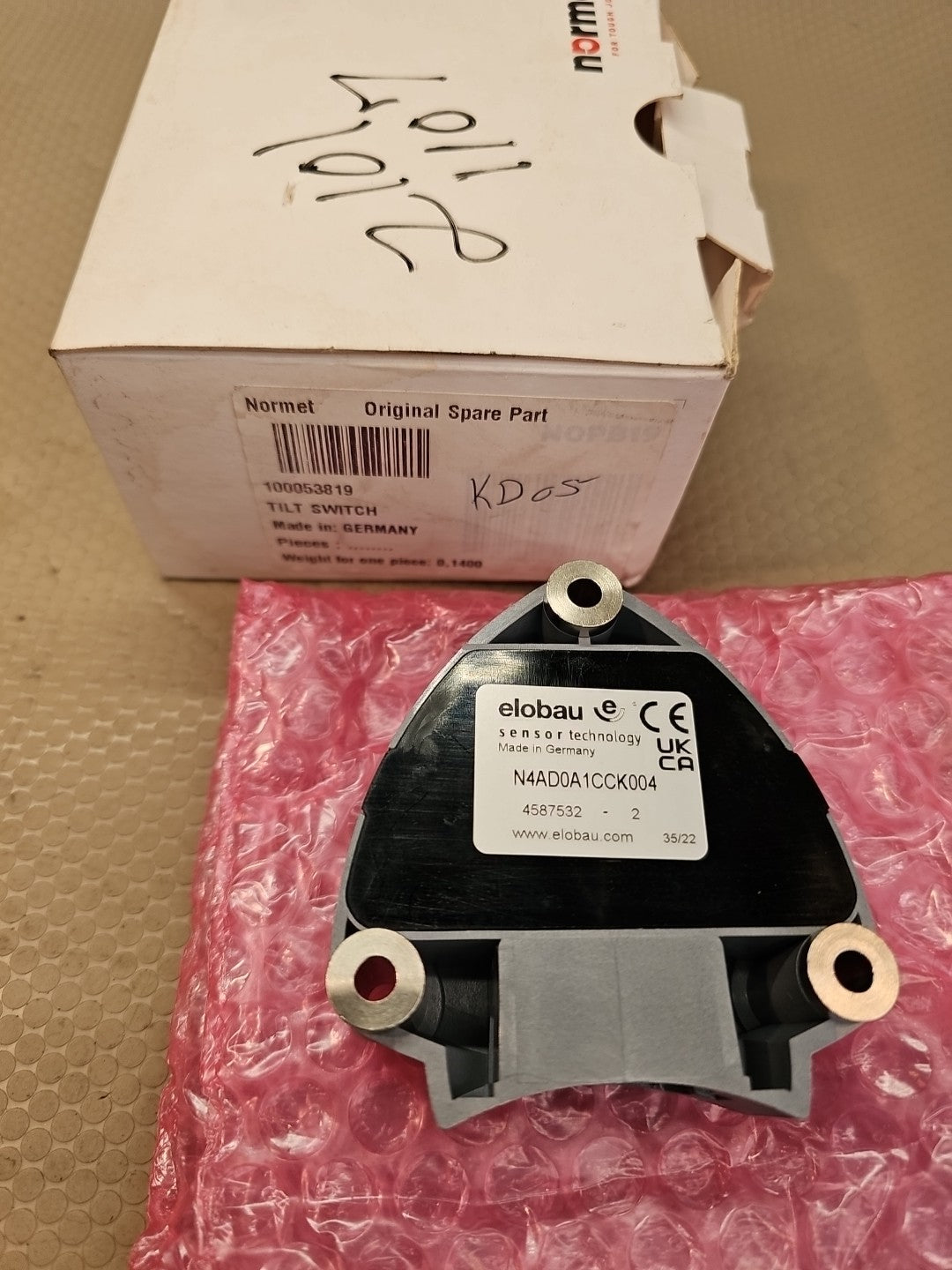 Elobau N4ADOA1CCK004 Sensor 4587532 Normet Mining 10053819 Tilt Switch