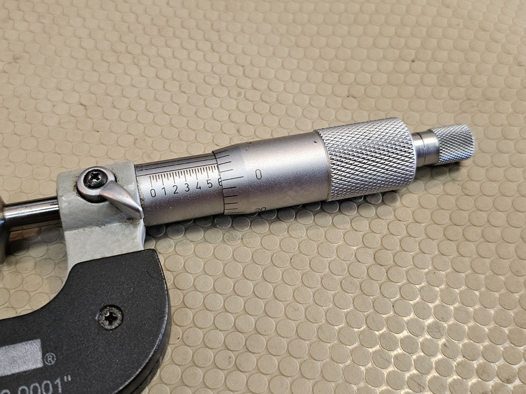 SPI Disc Flange Micrometer Metric 0-1 Inch 0.0001 