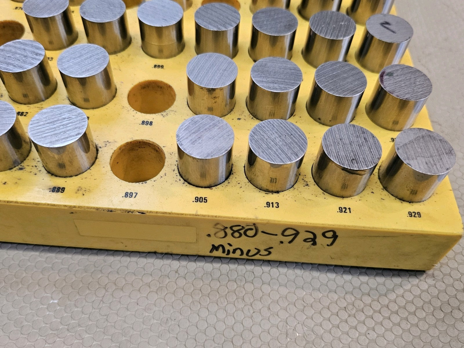 Pin Gauge Perfekt Punch 0.880 to 0.929 LARGE Machinist 