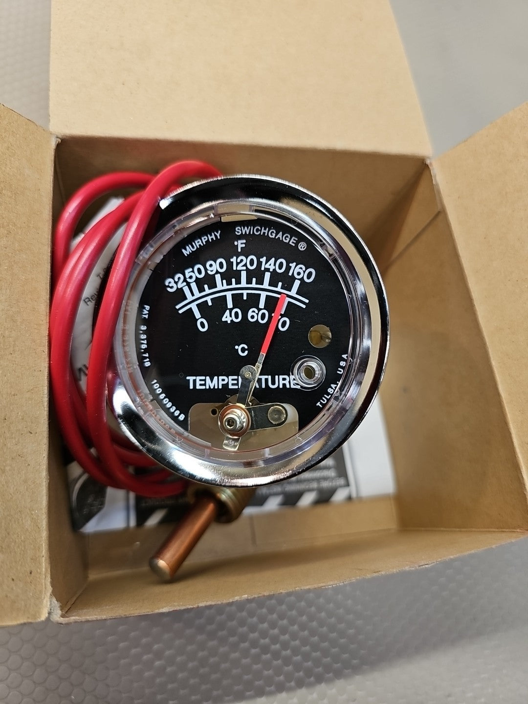 NEW MURPHY A25T-160-4-1/2 Temp Gauge NEW