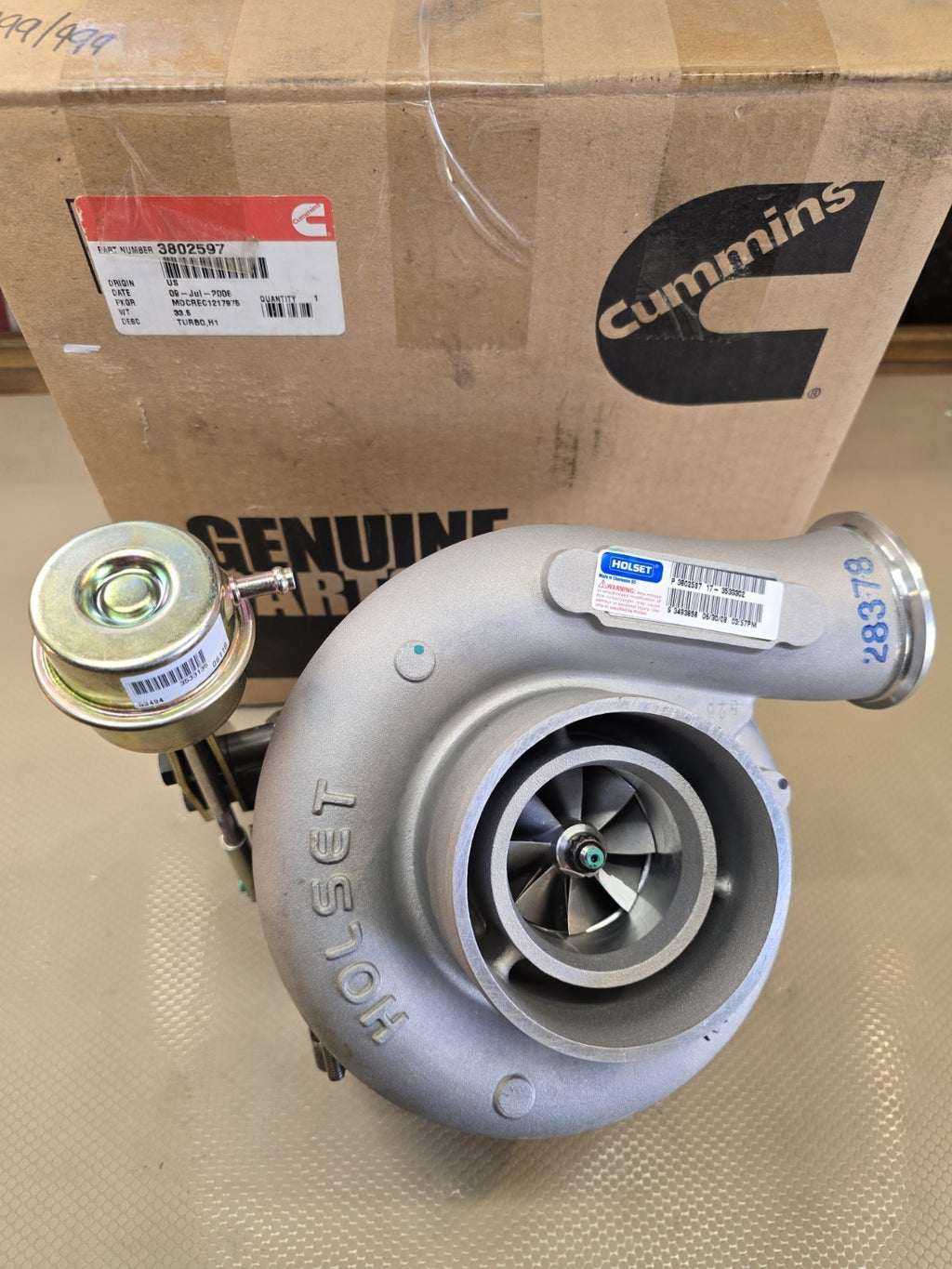 NEW OEM CUMMINS TURBO Kit H1 3802597 